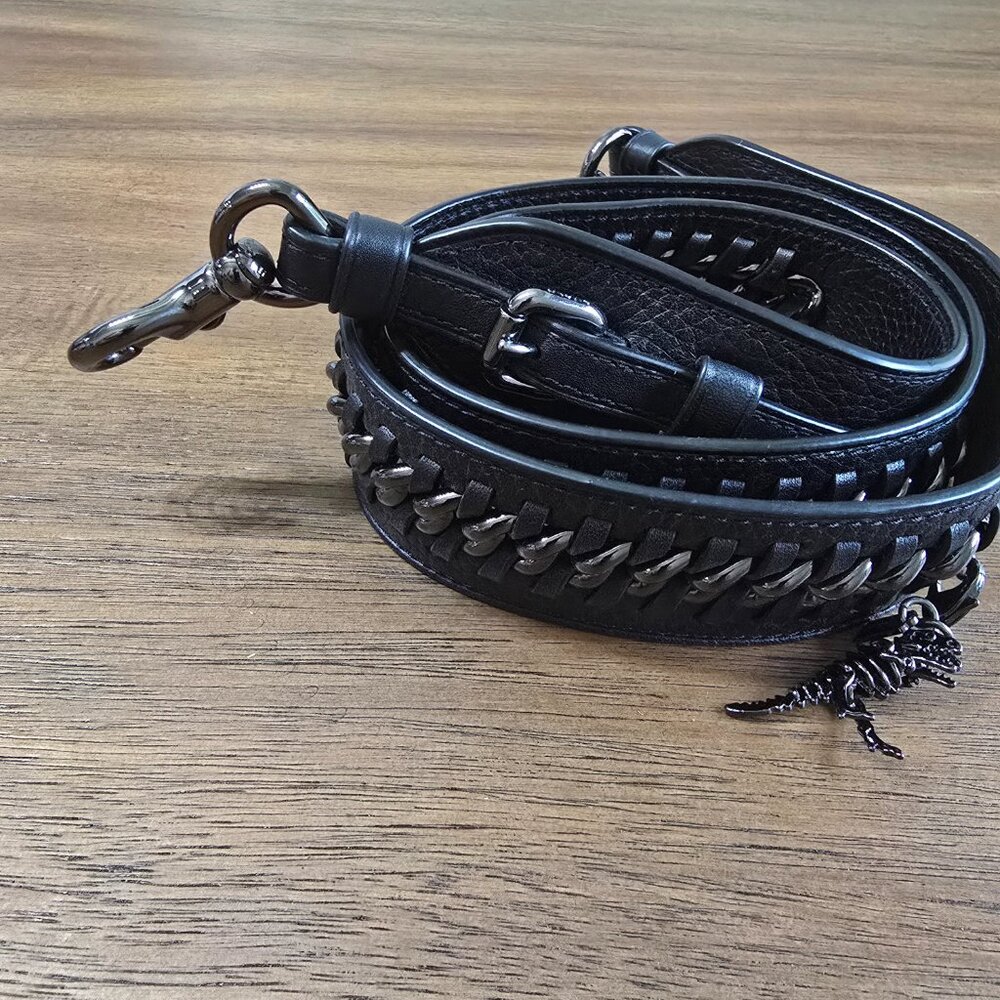 COACH Novelty Rexy Strap in Gunmetal - Picture 3 of 4